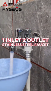Mitsushi Stainless Steel Faucet High-Quality Single/Double Head Faucet Suitable For Washing Machines Bathrooms