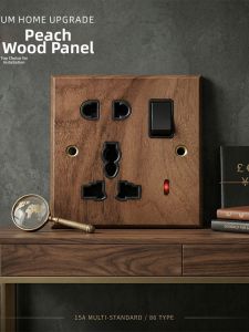 jabra | Multi-function Retro Household Switch Socket Brass Toggle UK Standard