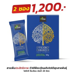 แพ็คคู่เกษตร สุดคุ้มพลัง คูณ 4 โฟทรี ของแท้  2 ซอง สารเพิ่มประสิทธิภาพพืช 4treeสารเสริมประสิทธิภาพพืช โฟทีร ของแท้ เก็บปลายทาง