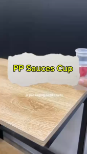 Plastic Sauce Cup Round Container with Lid 1oz /1.5oz /2oz Bekas Sos Plastik Bulat Bersama Penutup