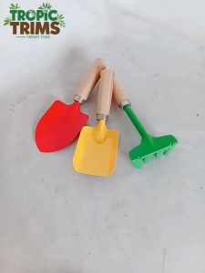 Garden Tool Set of Three  Multi - functional for Planting and Digging  Ideal for Gardening Enthusiasts