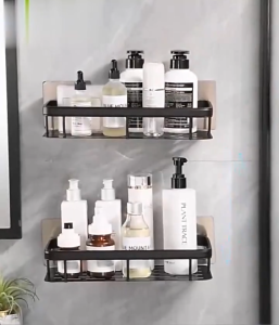 ชั้นวางสบู่ ในห้องน้ำ ผู้ชาย เพื่อใช้กับฟองน้ำซิงค์ ตะกร้าระบายน้ํา ระบบสบู่สำหรับใช้งานด้วย ไม่ต้องเจาะผนัง