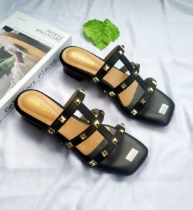Sandal Heels Marissa Hak Tahu 3 Cm/ Sandal Heels Wanita Best Seller Alas Full Busa Super Empuk Super Tebal/ Sandal Wanita Viral Vareasi piramid