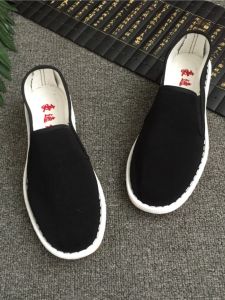 Handmade Beijing Style West Mountain Elegance Casual Cotton Shoes Breathable Anti-Odor Multi-Layer Dad Work Shoes for Driving