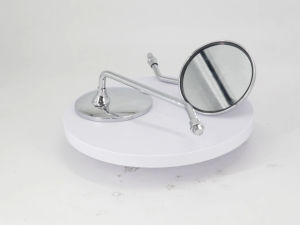 KARZTEC Adjustable Classic Round (3424) Round Side Mirror 10mm | Full Metal Casing | Universal