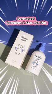 Combo Sữa Tắm & Dầu Gội Làm Sạch Dịu Nhẹ Cho Bé Không Kích Ứng iBodle Wash 300ml & Shampoo 300ml
