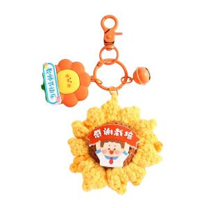 LONGKUI | Crocheted Sunflower Bag Charm