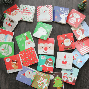 Christmas Greeting Card Mini Christmas Gift Blessing Card Pendant Small Gifts for Children Wish Greeting Card South Korea Cartoon