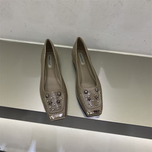 French Elegant Metal Toe Hidden Heel Mules Women