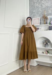 CJ FASHION - DRESS #2181 JI YOUNG KOREAN PUFFY MIDI DRESS PREMIUM
