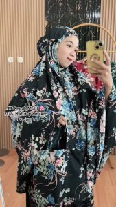 Mukena motif dewasa Katun Polimikro Jumbo / Mukena Rayon bali / mukena travel dewasa Katun premium