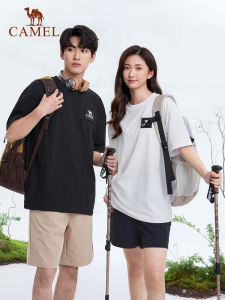 Áo thun ngoài trời nhanh khô đôi trung tính Lạc Đà áo quá khổ mùa hè