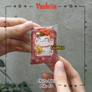 Móc Khóa Yushou Tiền Tài - Mẫu 42 (Kiểu Omamori) Có sẵn