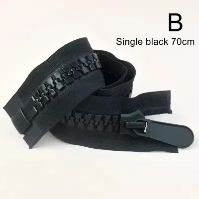 20# Resin Zipper 20-70cm Extra Large Open-End Zippers For Sewing Coat Jacket Tent Zips Closure Repair Kits Garment Accessories