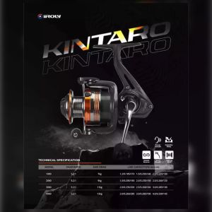 Reel Pancing IROLY KINTARO 1000 - 4000 (Power Handle) CNC Spool Murah - Toms Fishing