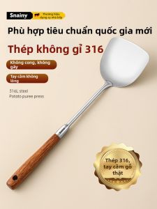 CHUANGSHUNFU | Food Grade 316 Stainless Steel Thickened Cooking Spoon and Spatula Set