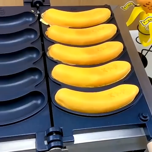 เครื่องทำวาฟเฟิลรูปกล้วย 5ชิ้น ไฟฟ้า Banana Shaped Waffle Maker📢 มีพร้อมส่ง