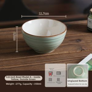 SHELI | Luxury New Elegant Ceramic Rice Bowl