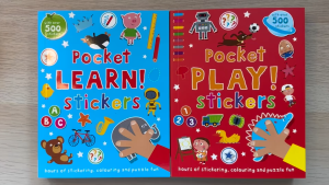 (Really Decent) Pocket Play! Pocket Learn! Stickers Book Activity Book Travel Mini Educational Sticker & Puzzle Fun for Kids