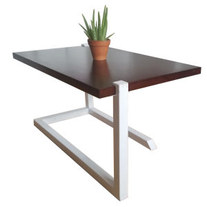 Bàn trà sofa phong cách mộc - nội thất gỗ sắt đơn giản