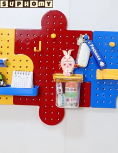 Pegboard Organizer Wall mount shelf pegboard Accessories Hanger Board Perforated Display Board Children room 洞洞板置物架
