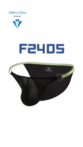 Mens Brief : 2 Ring Accessory Ice Silk Underwear (Fankazi F2405)