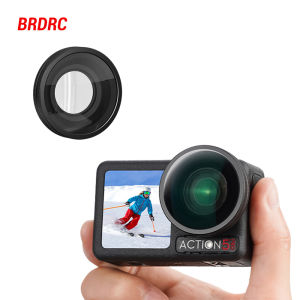 Ống Kính Góc Rộng BRDRC Cho DJI Osmo Action 5 Pro 180 °   Phụ Kiện Máy Ảnh Hành Động Thể Thao Có Lớp Phủ Chống Chói Bằng Kính Quang Học Cao Cấp Có Góc Nhìn Cực Rộng