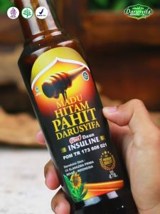 Madu Pahit insuline Plus Propolis Darusyifa original isa 470gr Herbal BPOM - Ekstrak Daun Insulin Sambiloto - Mengatasi Diabetes asam urat kolesterol darah tinggi jantung rematik
