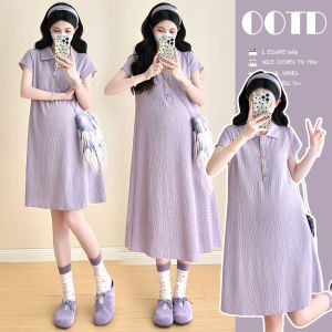 XIDUOBAO | Đầm Mang Thai Hơi Mát Co Dãn