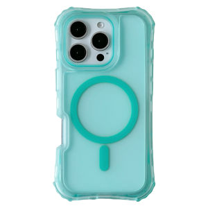 Mens Womens iPhone 16 17Air 14Pro Max Wireless Charging Case Anti-Fall Creative Protective Shell Transparent Shockproof Magsafe