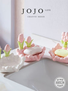 Giá Để Xà Phòng JOJOS L. PD Có Lỗ Thoát Nước Giá Để Đồ Dùng Vệ Sinh Cá Nhân Giá Để Đồ Dùng Nhà Bếp Thiết Kế Scandinavia