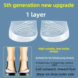 Adult Leg Correction Shoe Inserts Orthotic Insoles for External Ankle Flip Straight Leg External Wear Correction Pad Eighteen Degrees
