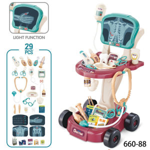 Medical Role Play Toys Stethoscopes X-rays CT Film Injection Sets ECG Monitors