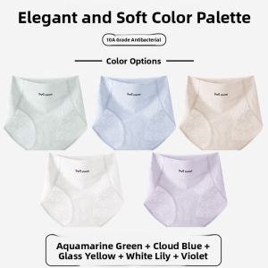 MiiOW | Pure Cotton High Waist Womens Underwear Breathable Antibacterial Triangle Shorts Comfortable Briefs Youth Fashion MiiOW