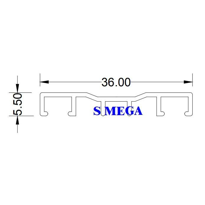 SMEGA Aluminium Awning Skylight [Code SK 6001] Lazada