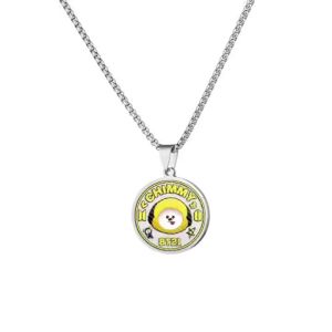 LINE FRIENDS | New Product BT21 Stainless Steel Color-printed Round Chain Titanium Steel Sweater Chain Decoration Idol Peripheral Birthday Gift