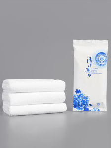 Khăn Ướt Ăn Uống Mỏng Dùng Một Lần Dày Dặn Bằng Cotton Nguyên Chất Đóng Gói Độc Lập Khăn Ướt Dùng Một Lần Cho Nhà Hàng Và Khách Sạn