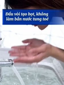 Củ vòi Lavabo liền sen nóng lạnh 1 chân HODABOSS Vòi đồng thau mạ NIKEN sáng bóng dùng cho phòng tắm có diện tích nhỏ