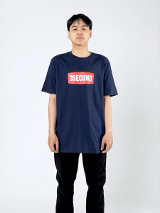 3Second Kaos Pria Lengan Pendek Regular Fit Katun Red Block OL-C270525