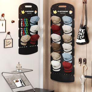 MENGBINFEN | Non-drilling Door-mounted Felt Hat Storage Rack