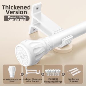 WEILAISHI | Silent Thick No-Drilling Curtain Rods and Track