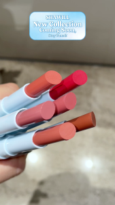 Shawill Sea Breeze Silky Matte Lipstick 6Pcs Set Long Lasting High Pigment Soft Matte Lipstick Aquamarine Aura Collection S2059