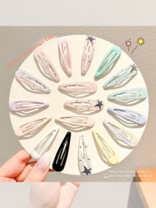 NING ZHOU | Colorful Water Drop Side Bang Hair Clips for Girls Child Friendly