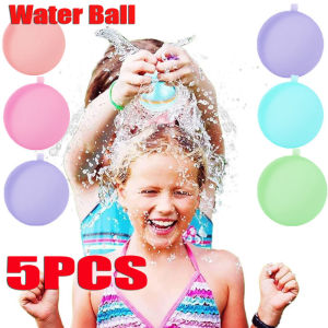 5Pcs Reusable Water Ball Quick Fill Kids Summer Swimming Pool Beach Play Toy Self Sealing Silicone Splash Ball Outdoor Sport Supplies