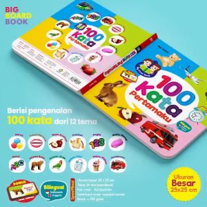MY FIRST BOOK 100 KATA PERTAMAKU: Buku Cerita Anak Boardbook Umur 3 Tahun