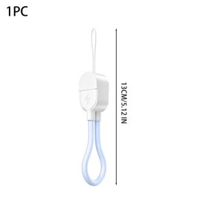 60W Portable Short Lanyard Dual Type C Cable Fast-Charging Mobile Phone Lanyard USB-C Super Fast Charging Cable For iPhone 15 16 17 Samsung Xiaomi