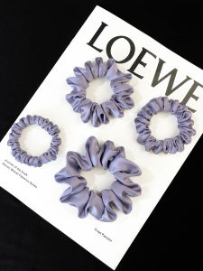 Silk Hair Ties for Women Fashionable Elegant Satin Hair Bands New 2026 Stylish Hair Accessories out Design Half Purple Series