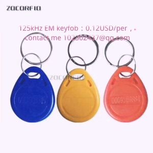 TK4100 Chips 125Khz RFID Proximity ID Card Token Tags Keyfobs For Access Control Time Attendance