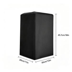【Y】Black 210D Oxford Cloth Speaker Covers Durable Water And Dust Resistant Multiple Sizes Available for Home Theater
