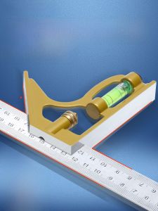 Industrial Grade Stainless Steel Adjustable Square Ruler for Woodworking Measurement Multi Functional Universal Angle Ruler